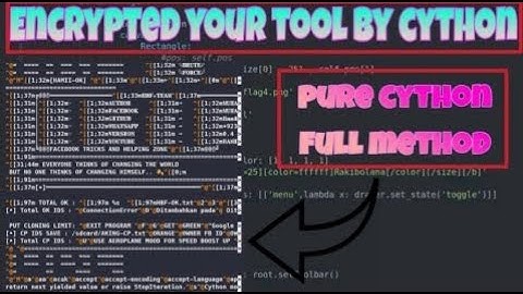 how to encrypted your script with cython || pure cython full method || how to enc your script