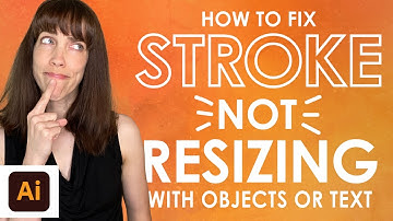 How to Fix Stroke not Resizing with Objects or Text in Adobe Illustrator
