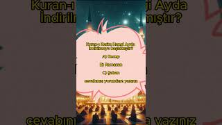 Kuran-I Kerim Hangi Ayda İndirilmeye Başlamıştır?