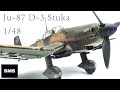 Junkers Ju-87 Stuka. 1/48 Hasegawa, Hobby 2000. Model aircraft full build.