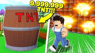 I Built a GIANT TNT BLOCK Using 9.999.999 TNT 💥 Build a Boat