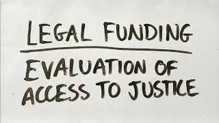 A-Level LAW (OCR) PAPER 1 - (ELS) EVALUATION OF ACCESS TO JUSTICE