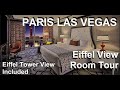 PARIS BURGUNDY ROOM EIFFEL VIEW Tour 🤩 Eiffel Tower included 🤩 Las Vegas