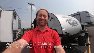2022 Grey Wolf 23Mkbl Black Label Edition Rear Living Travel Trailer
