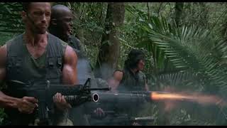 Predator Contact Scene - Shooting Jungle - Predator (1987) Movie Clip HD