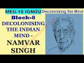 Block8 decolonising the indian mind meg 10   namvar singh very important topic