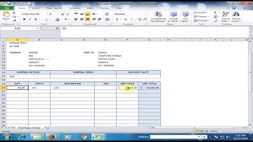 Generate Automatic Purchase Order (PO) in Microsoft Excel : Excel Amazing Tips and Tricks
