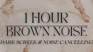 dreamy brown noise (w/ DARK SCREEN)☁️ noise cancelling, intense relaxation + deep sleep ✨ *1 hr*