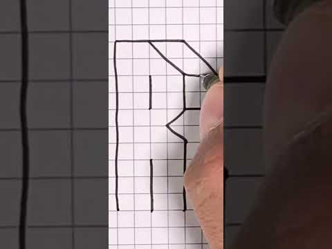 3 Boyutlu R Harfi Çizimi How to Draw Letter R