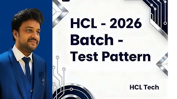 HCL - 2026 Batch - Test Pattern - Updated