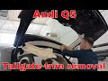 Audi Q5 tailgate trim removal