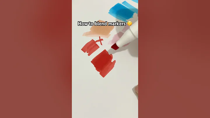 How to blend Ohuhu Markers #OhuhuPlusMarkers #OhuhuPlus #OhuhuMarkers #drawing #art