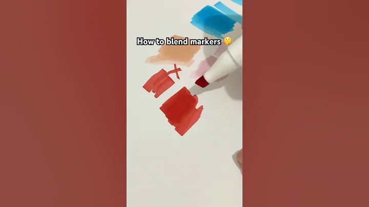 How to blend Ohuhu Markers #OhuhuPlusMarkers #OhuhuPlus #OhuhuMarkers #drawing #art