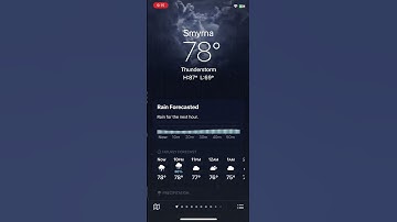 iOS 16 Weather Animation: Thunderstorm