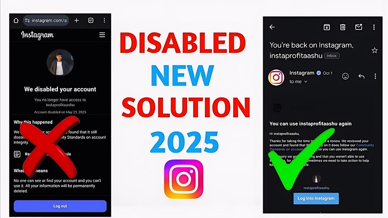 Instagram Account Disabled how to get back l How to Recover Disabled Instagram Account Reactivate 