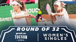Genie Bouchard v Hannah Blatt at the Proton Tucson Open