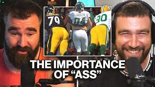 Jason and Travis react to hilarious coaches' quotes about scouting NFL players' butts by New Heights 92,495 views 1 month ago 6 minutes, 37 seconds