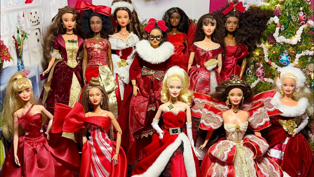 slim fit dress slacks Golden dress for barbie dolls Nye dress – The Doll Tailor main image 1