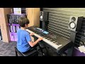 My son goes crazy at Guitar Center trying some new keyboards this is what happened!!