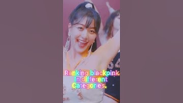 Ranking blackpink in different categories/ #blackpink #bts #itzy #twice #(G)l-DLE #jenniekim #lisa