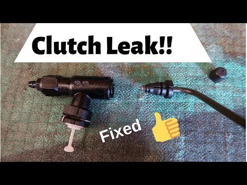 Clutch leaking fluid?  Simple Fix.