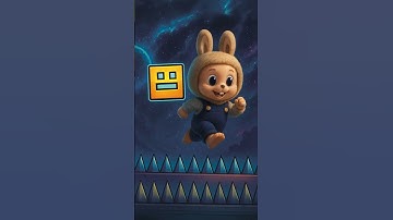 Labubu Sigma Boy Vs Hardest Geometry Jump #shorts