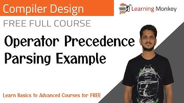 Operator Precedence Parsing Example || Lesson 37 || Computer Networks || Learning Monkey ||