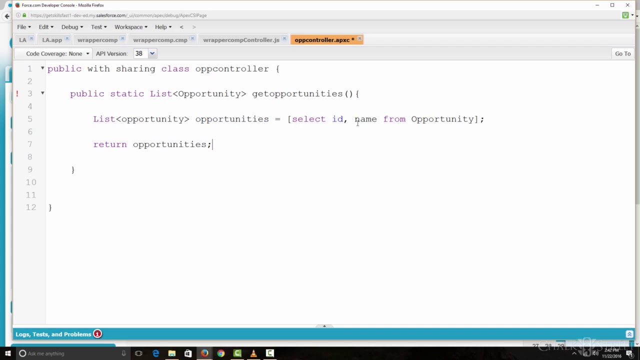 Salesforce Lightning Server Side Controller YouTube