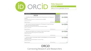 What is ORCiD | How to Manually Add Publication in ORCiD | Rida Qayyum