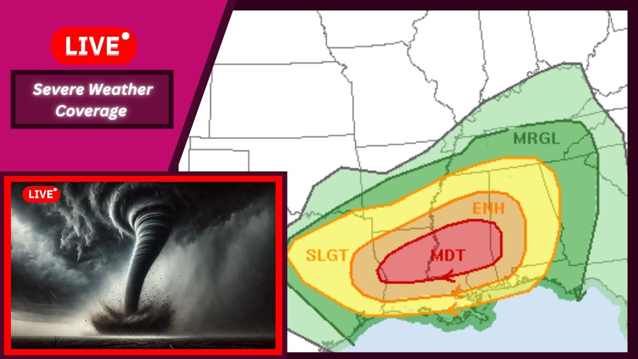 🔴LIVE Tornado Warning in Texas and Severe Weather Coverage - YouTube