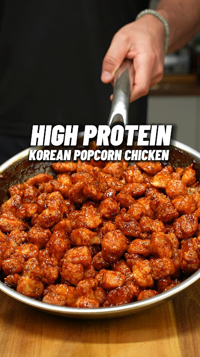 MOST DELICIOUS High Protein Korean Popcorn Chicken 🔥🍗🇰🇷 ONLY 495 Calories with 50g Protein!