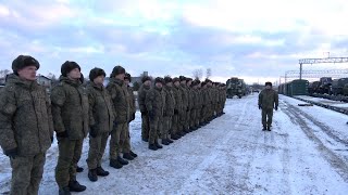 «Союзная решимость-2022». На Полесье встречают российских военнослужащих