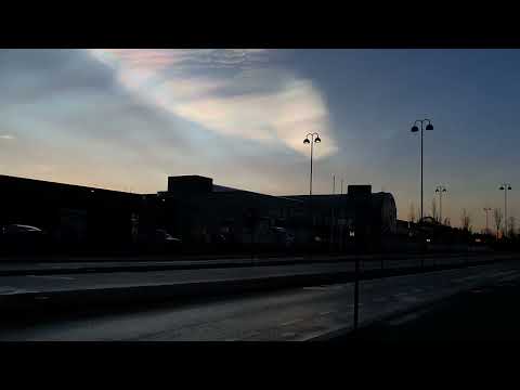 Rainbow clouds (Stratospheric clouds) - Norway,  Stavanger