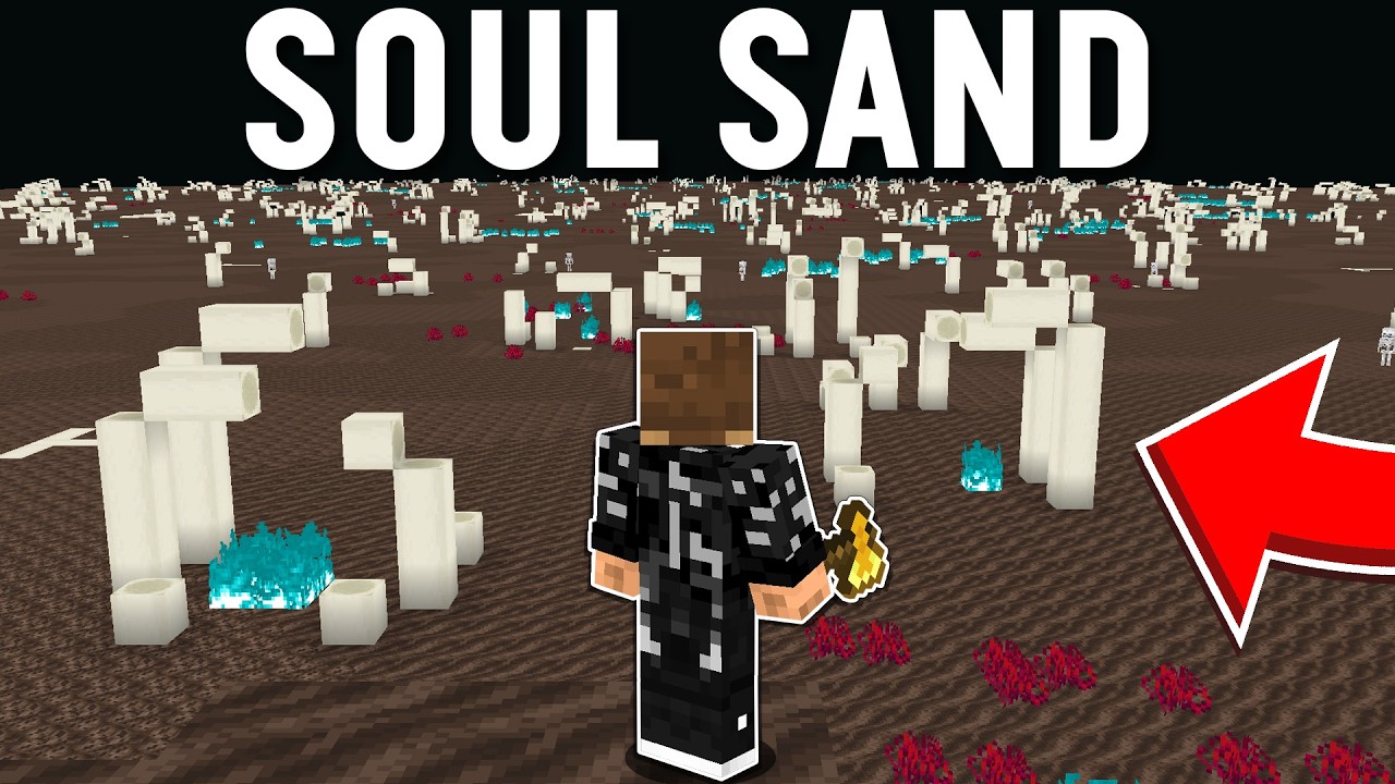 Beating Minecraft, but it's a Soul Sand Valley world