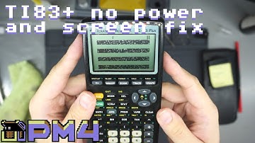 TI 83+ no power and screen fix