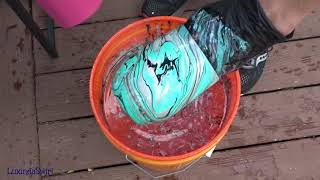 Let's Try Hydro Dipping Tumblers Using Marabu Marbling Paints and Neon Spray Paints - Such FUN!