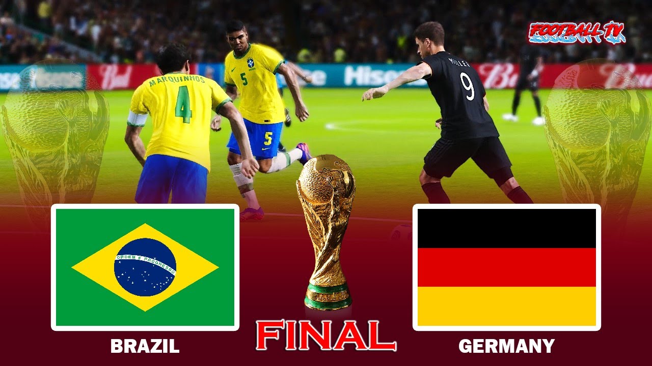 Brazil vs Germany Final FIFA World Cup 2022 Match eFootball PES