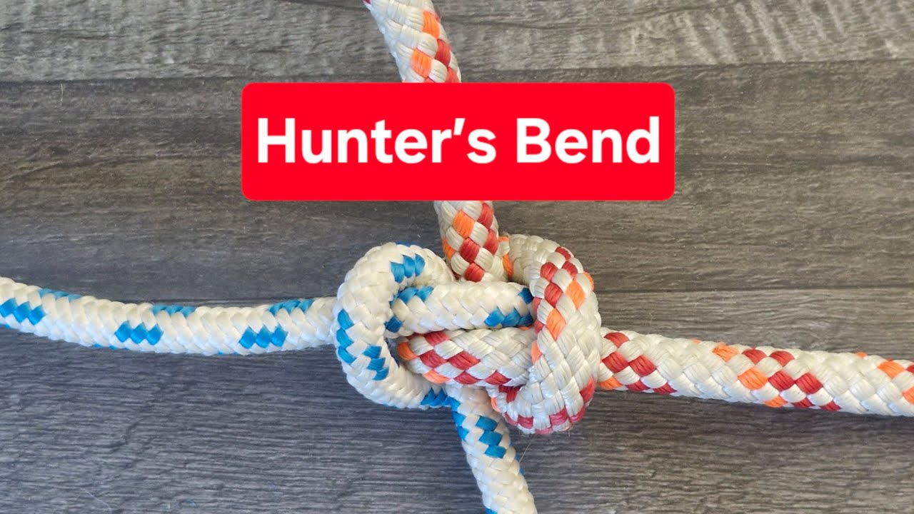 Bendable Securing Rope How to Tie a Hunter’s Bend | Secure Rope Join - YouTube