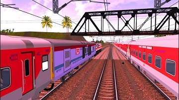 Rajdhani Express Loco Failed || Busy Traffic || MSTS Open Rails