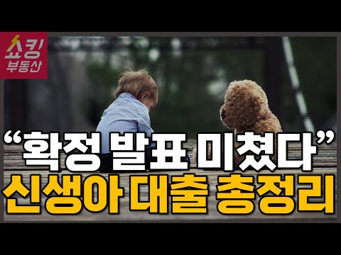 충격의 확정 발표! 신생아 특례 대출 총정리 | 특례 대출 대환, 전세대출, 대출 조건, 금리 #신생아특례대환 #신생아특례대출