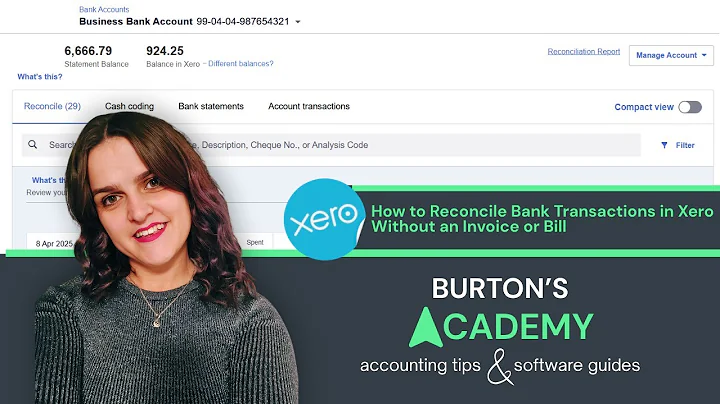 How to Reconcile Bank Transactions in Xero Without an Invoice or Bill