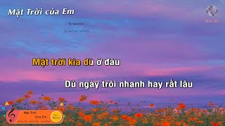 Video thumbnail of "MẶT TRỜI CỦA EM - PHƯƠNG LY x JUSTATEE (Guitar beat solo karaoke) | Muối SV"