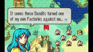 Fire Emblem Advance Wars - Capturing Factories to Destroy Bandits with Tanks