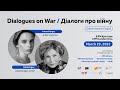 Dialogues on War/ Діалоги про війну. Irena Karpa and Edith Eger