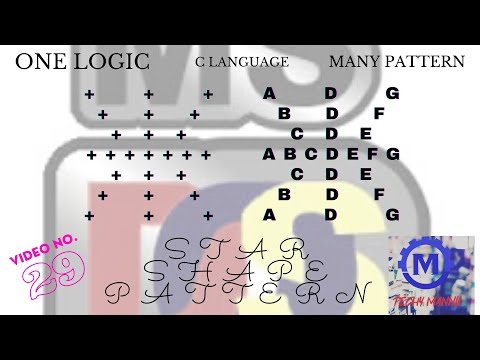 Asterisk/star (*) Shape Pattern program in C language//Using Turbo Compiler//Video ~29|| Techy Mannu