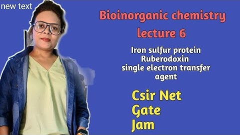iron sulfur protein # Ruberodoxin # electrons transfer agent