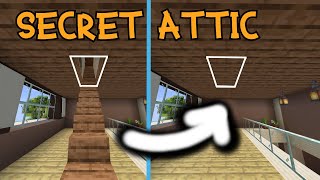 Secret/Hidden Staircase from the Ceiling Minecraft 1.16+