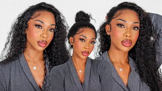 The Ultimate Waterwave 360 Wig! Updo Styles ,Pre  Cut, Pre Bleached ! Ft Ashimary