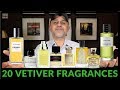 Top 20 Vetiver Fragrances | My 20 Favorite Vetiver Fragrances 2018 💚💚💚