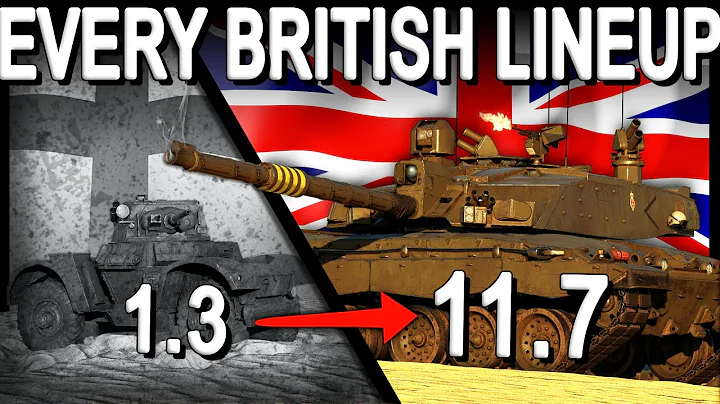 ONE Match With EVERY BRITISH LINEUP (War Thunder)